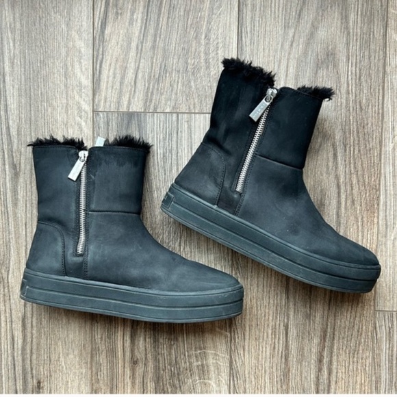 J/Slides Henley Platform Leather Boots | 8 - Picture 2 of 9